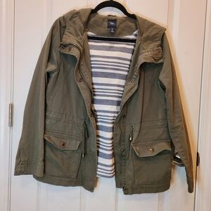 Gap Olive Green Utility Jacket -Sz M